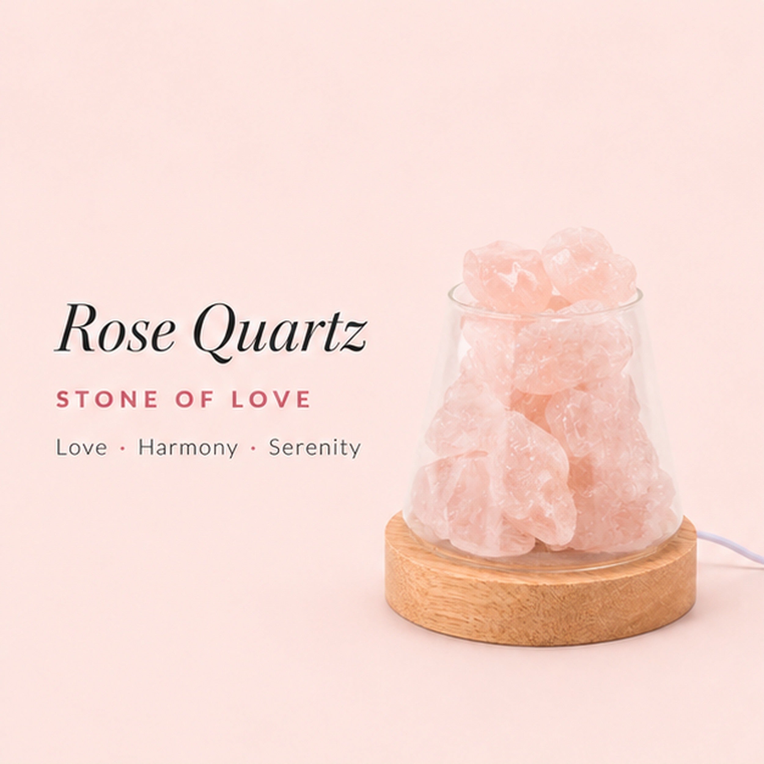 Raw Gemstone Essential Oil Diffuser With Light
