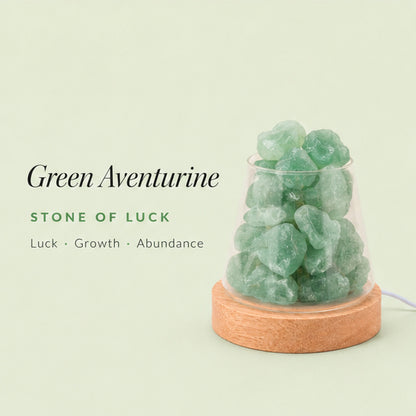 Raw Gemstone Essential Oil Diffuser With Light