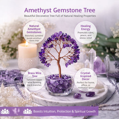 Crystal Money Tree for Abundance & Prosperity