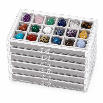 Crystal & Gemstone Display Case — Organized Elegance
