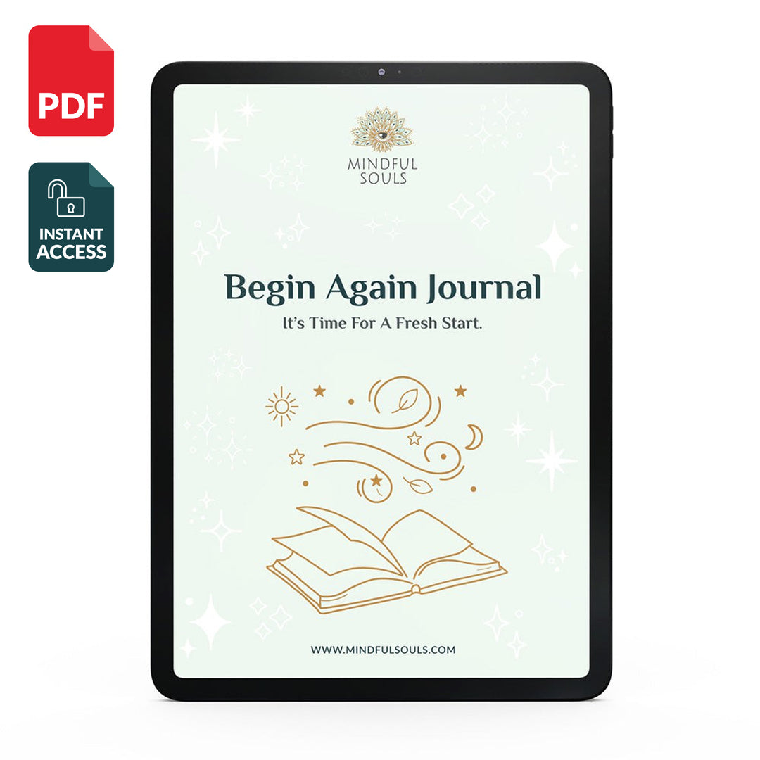 Printable Mental Health Planner "Begin Again"