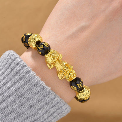 Feng Shui Black Obsidian Wealth Bracelet