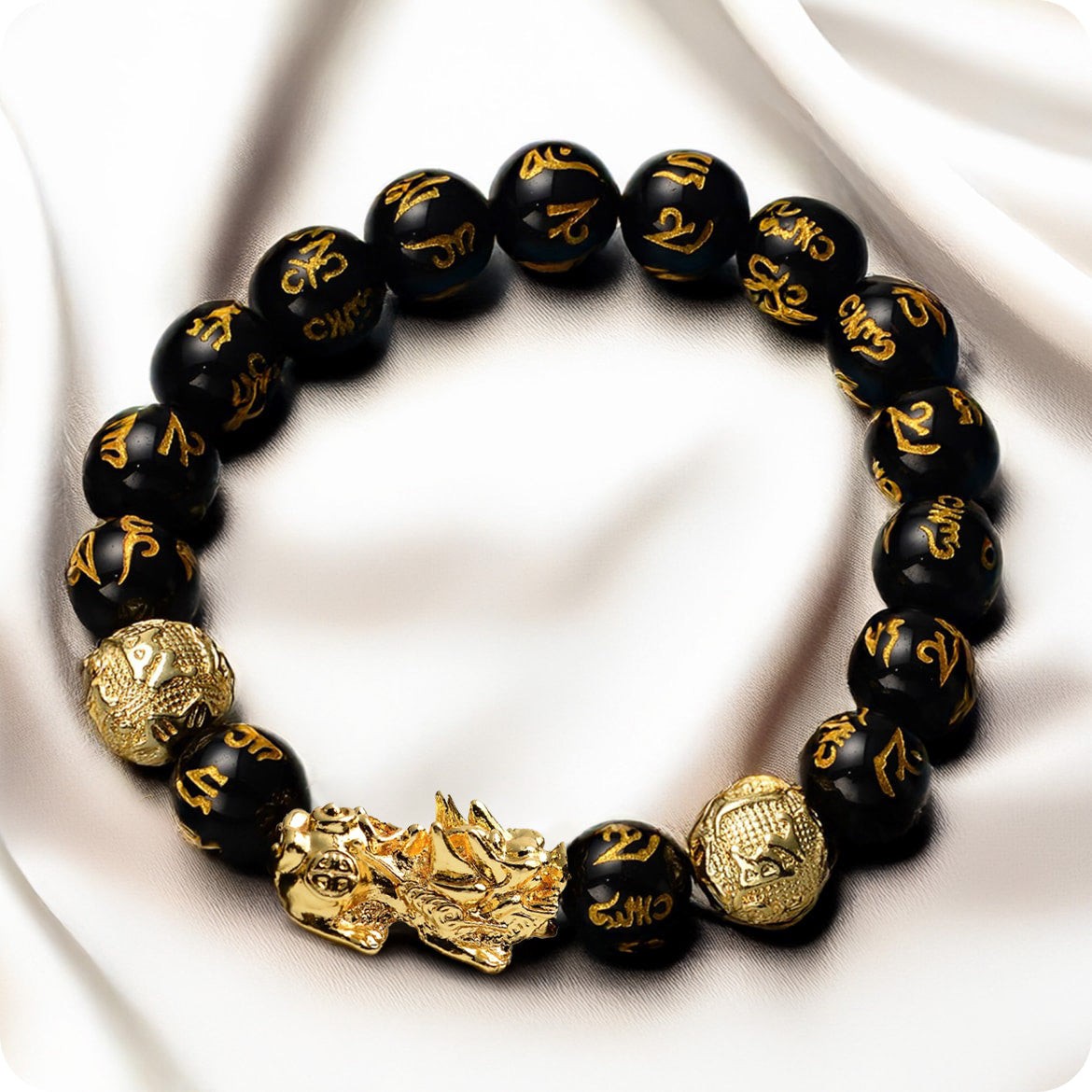 Feng Shui Black Obsidian Wealth Bracelet