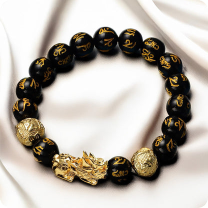 Feng Shui Black Obsidian Wealth Bracelet