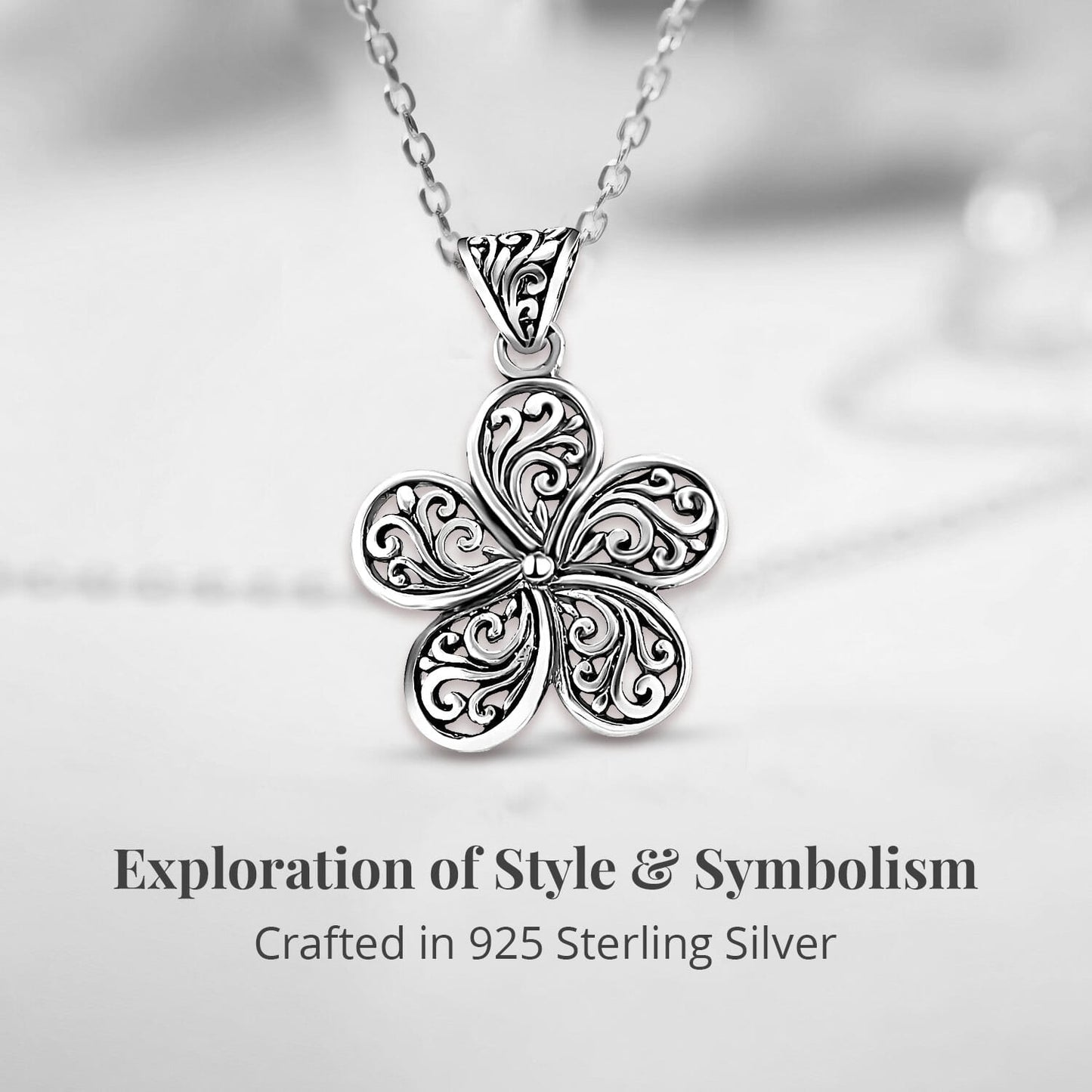 Balinese Floral Pendant with Filigree Swirls – Let Your Beauty Bloom