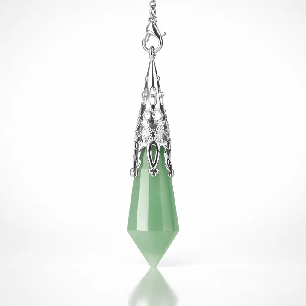 Silver-Plated Copper Retro Pattern Pendant — Timeless Elegance with Healing Energy