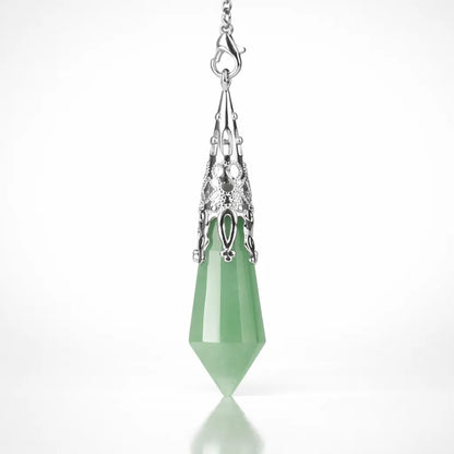 Silver-Plated Copper Retro Pattern Pendant — Timeless Elegance with Healing Energy