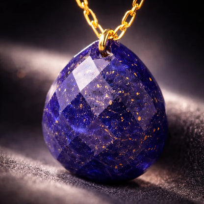 Natural Stone Water Drop Pendant — Embrace Serenity and Strength