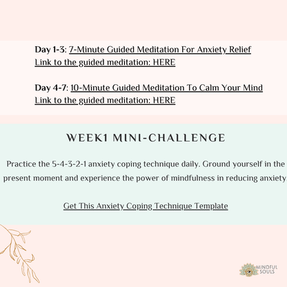 30 Day Printable Meditation Challenge Guide