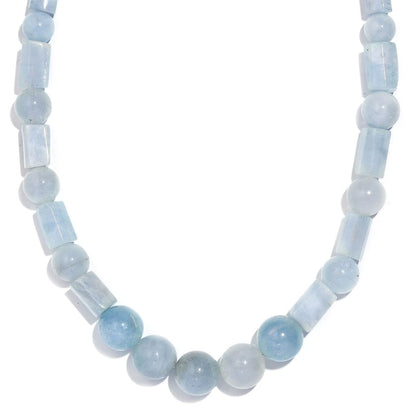 Natural Aquamarine Necklace – A Symbol of Peace & Clarity (18 inches)