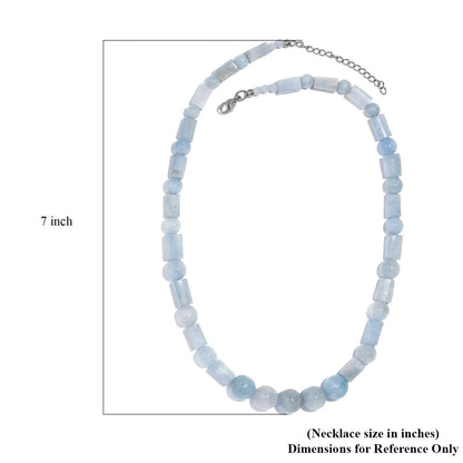 Natural Aquamarine Necklace – A Symbol of Peace & Clarity (18 inches)