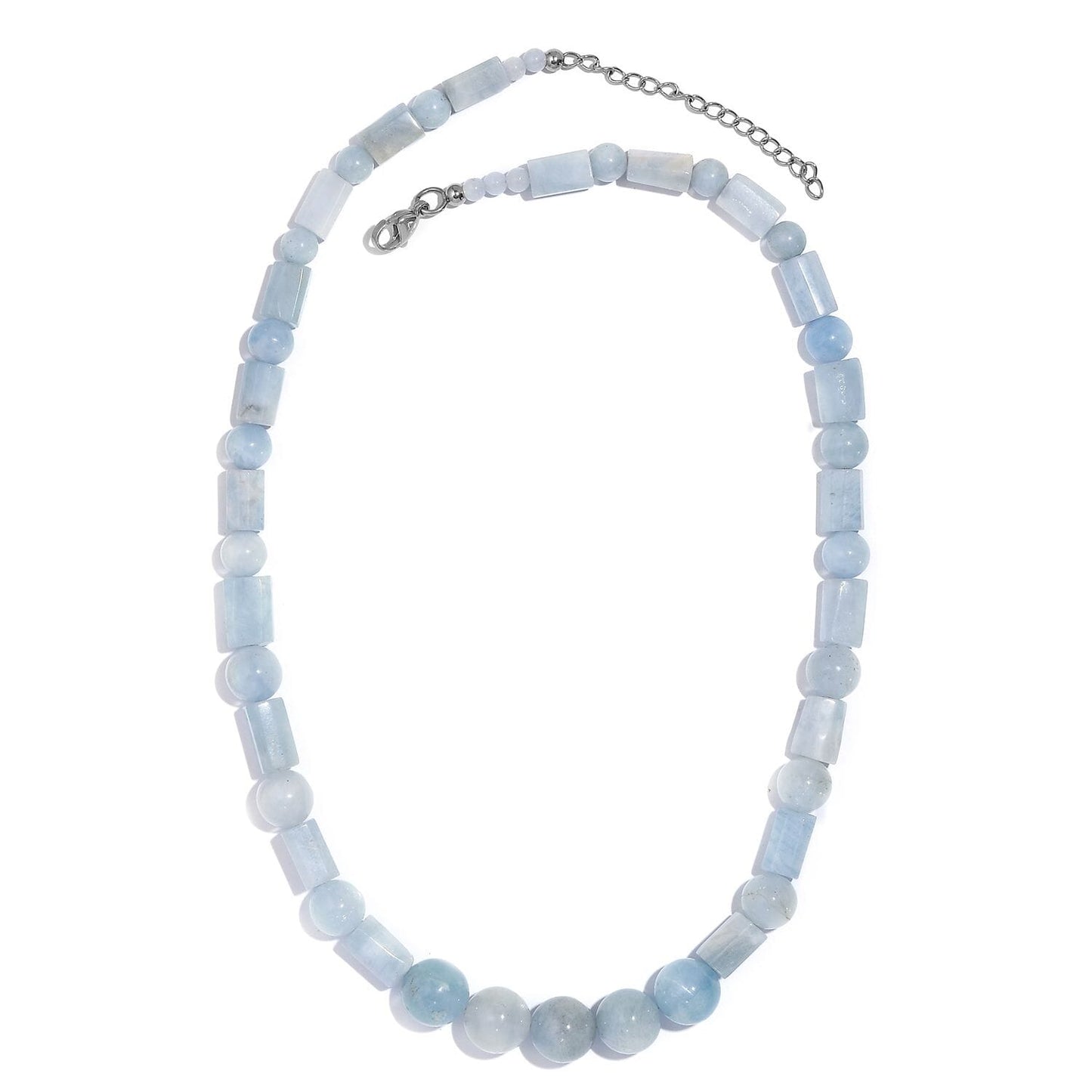 Natural Aquamarine Necklace – A Symbol of Peace & Clarity (18 inches)