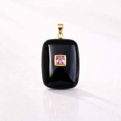 Gold‑Plated Crystal Chakra Pendant — Natural Stone Energy Jewelry