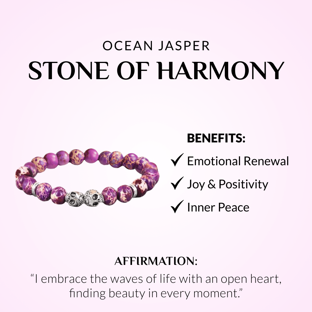 Ocean Jasper Skull Bracelets