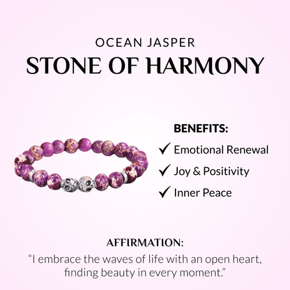 Ocean Jasper Skull Bracelets