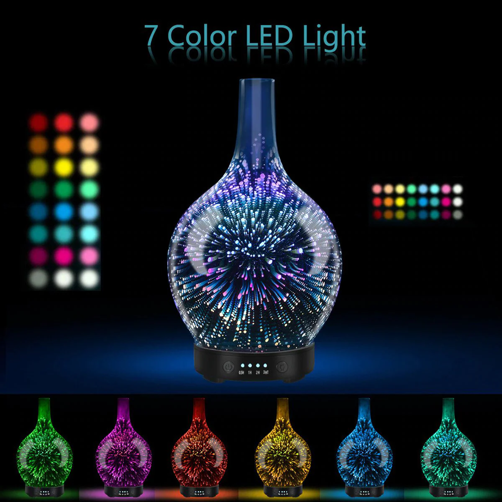 Oil Aroma Diffuser 3D Glass