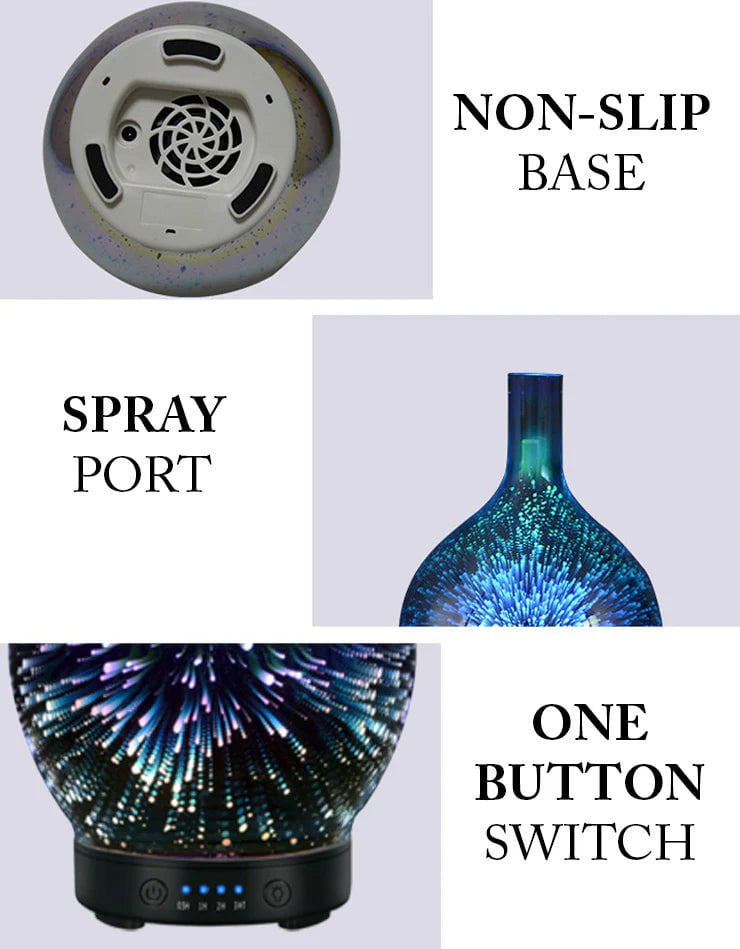 3D Glass Essential Oil Diffuser – MindfulSouls