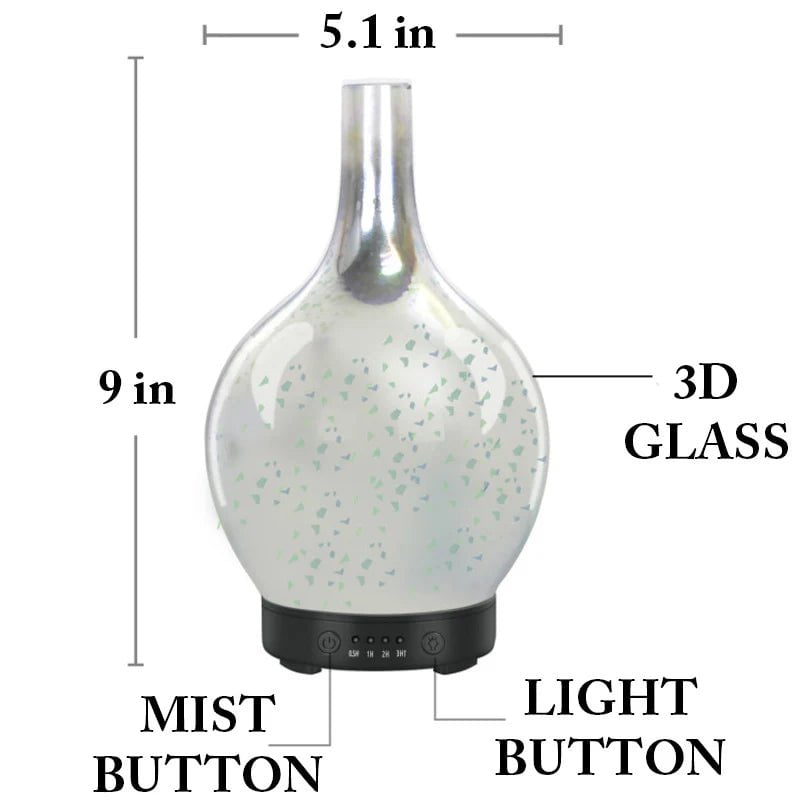 Oil Aroma Diffuser 3D Glass