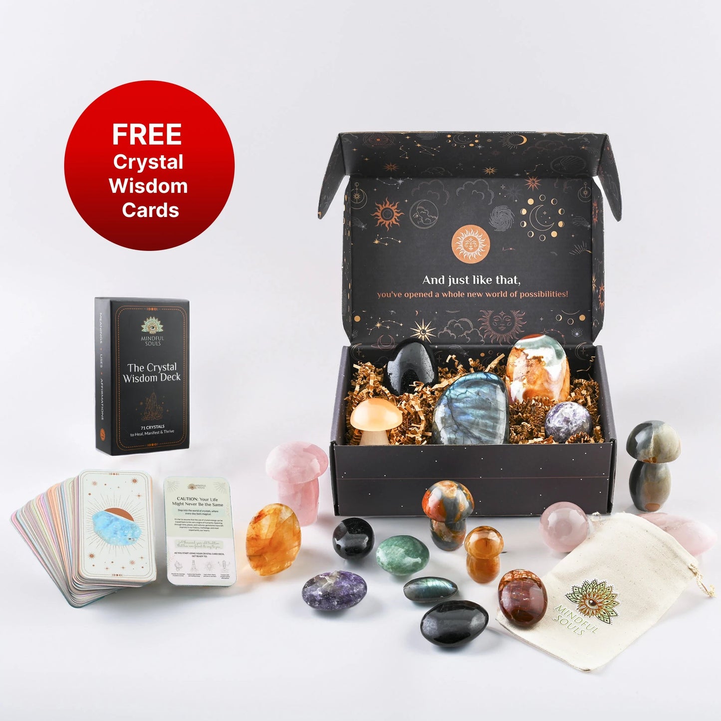 Premium Crystal Discovery Gift Box + FREE Crystal Wisdom Deck