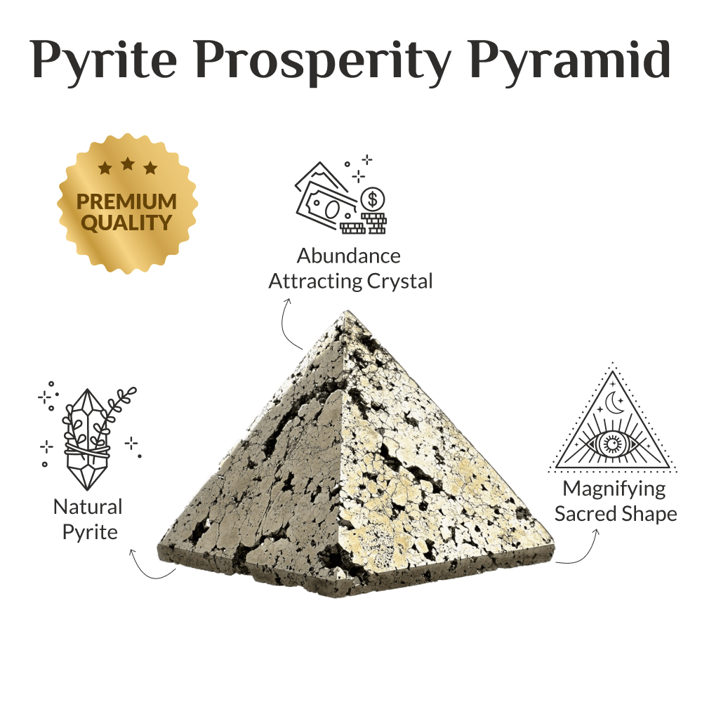 Pyrite Prosperity Pyramid – Maximize Your Manifestation Power