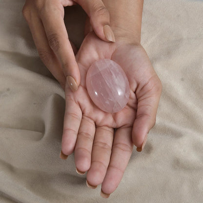 Rose Quartz Palm Stone – A Companion for Compassion