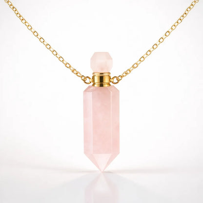 Natural Carved Stone Perfume Bottles — Infuse Your Scent with Healing Energy