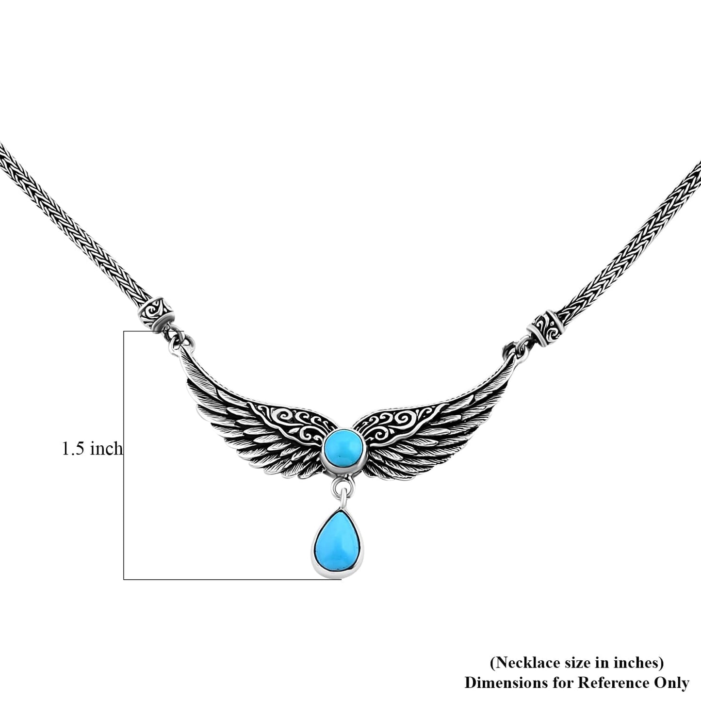 Balinese Silver Sleeping Beauty Turquoise Necklace – A Statement of Strength & Grace