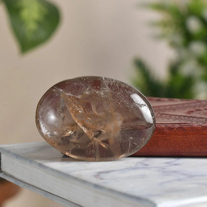 Smokey Quartz Palm Stone – Pocket-Sized Zen for Busy Lives