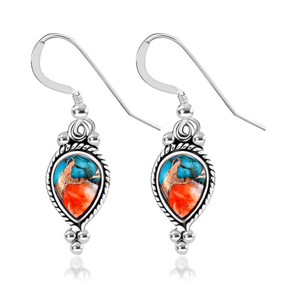 Turquoise Solitaire Earrings in Sterling Silver – Timeless Energy & Beauty