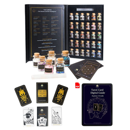 Crystal Grid Kit + Tarot Cards FREE + Tarot Card Digital Guide