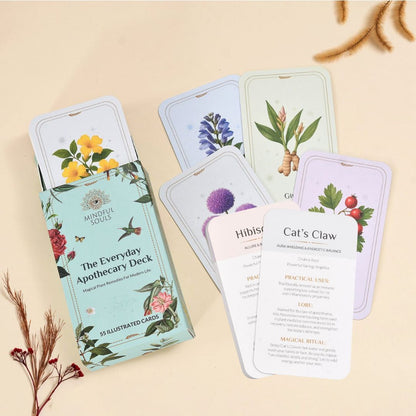 The Everyday Apothecary Deck – 55 Herb Cards for Rituals, Spells, and Manifestation
