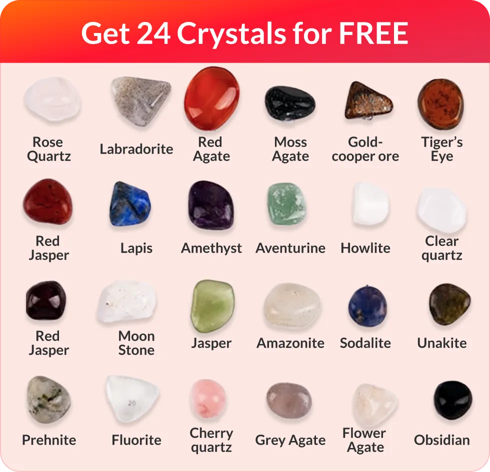 Gemstones Of The World Collection 24pcs (FREE Gift)