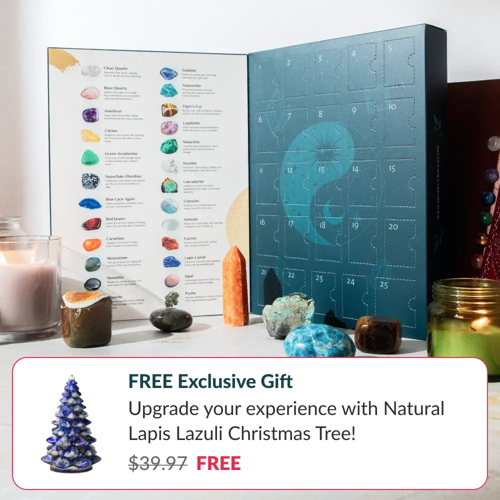25-Day Crystal Advent Calendar + Crystal Christmas Tree FREE gift