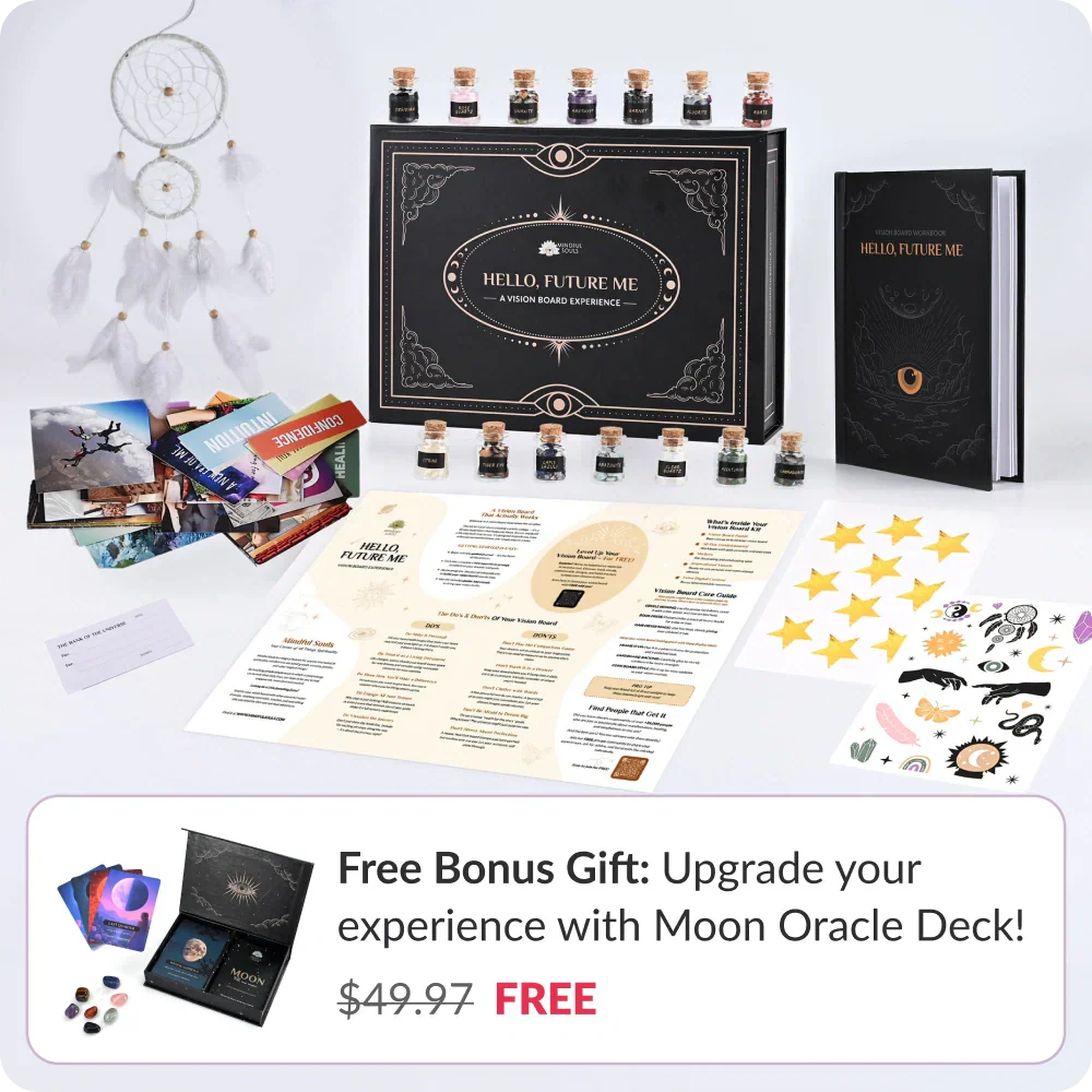 Mindful Souls Vision Board Kit + FREE Moon Oracle Deck