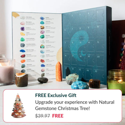 25-Day Crystal Advent Calendar + Crystal Christmas Tree FREE gift