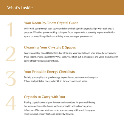 Room by Room Crystal Guide: Digital & Printable