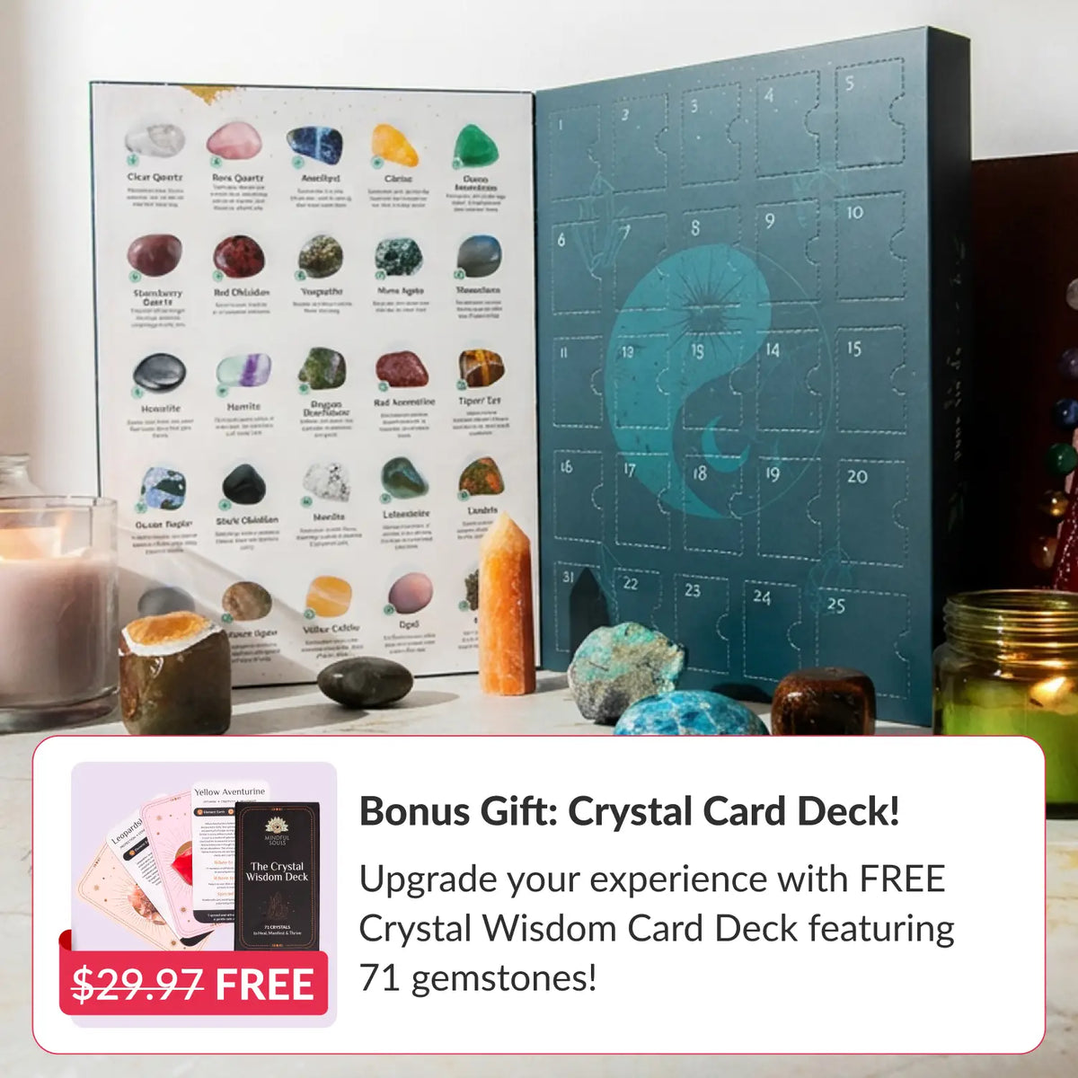 2026 Crystal Advent Calendar + FREE Crystal Card Deck