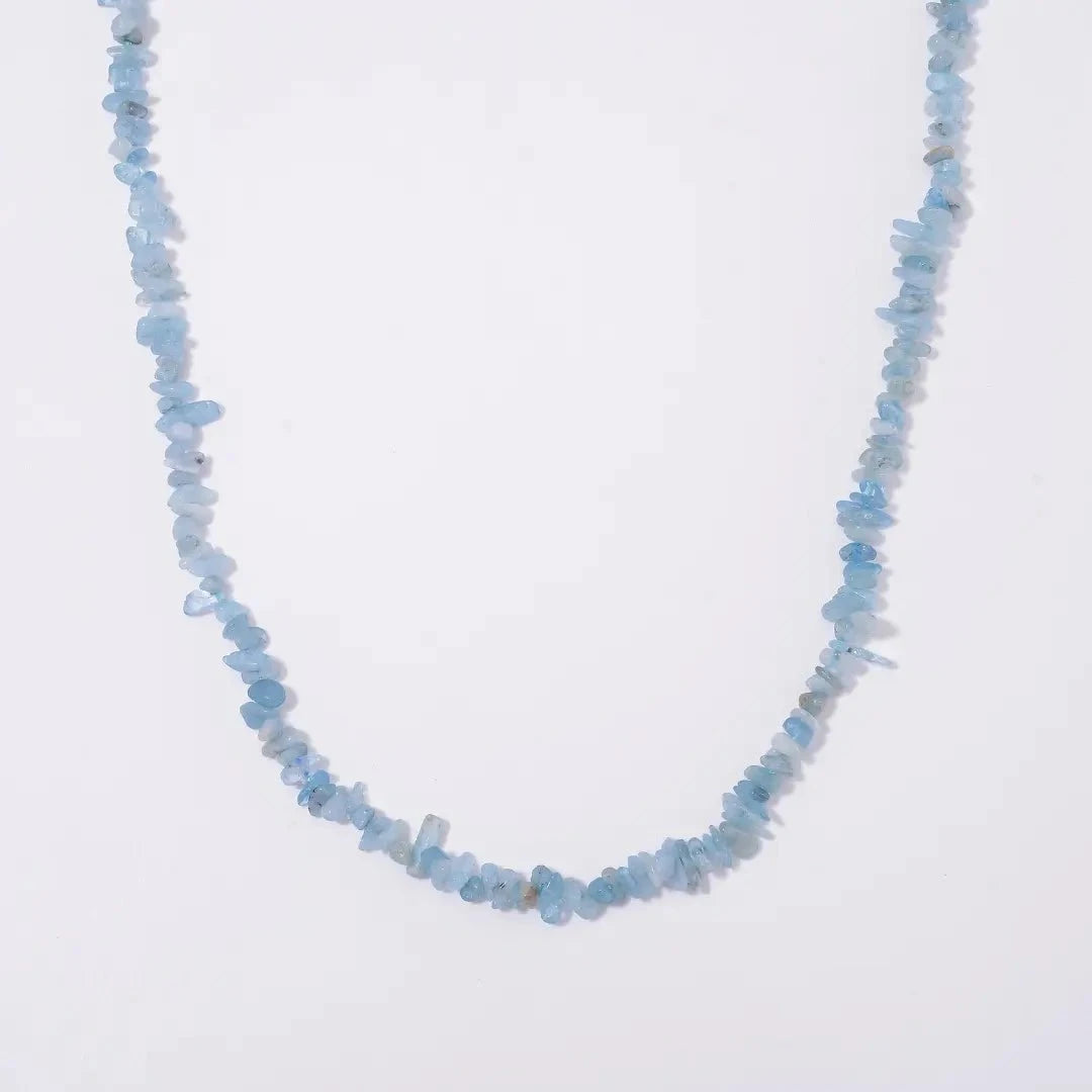 Aquamarine Chips Necklace – A Calm Harbor to Soothe the Soul