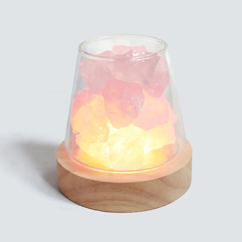 Raw Gemstone Essential Oil Diffuser With Light