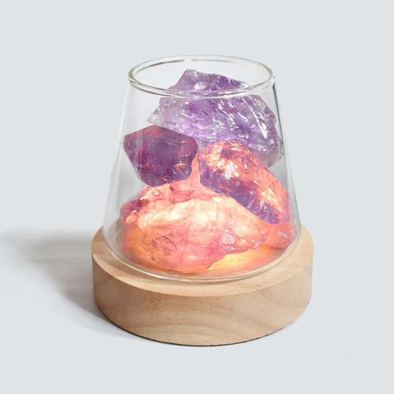 Raw Gemstone Essential Oil Diffuser With Light – MindfulSouls