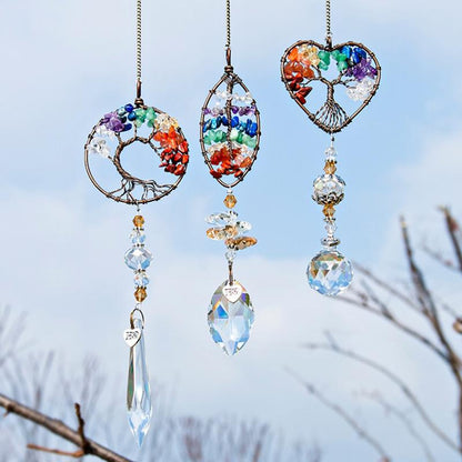 Rainbow Gemstone Glass Wind Chimes – MindfulSouls