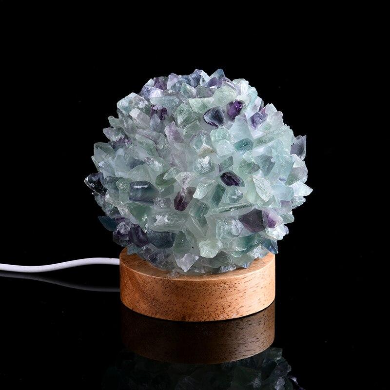 Natural Crystal Ball Lamp