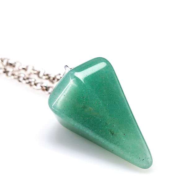 Crystal Gemstone Hexagon Necklace Pendulum