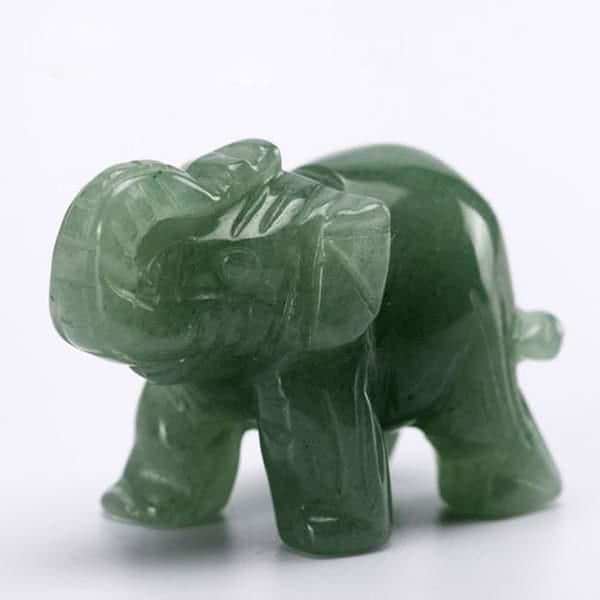 Reiki Elephant Crystal Figurines