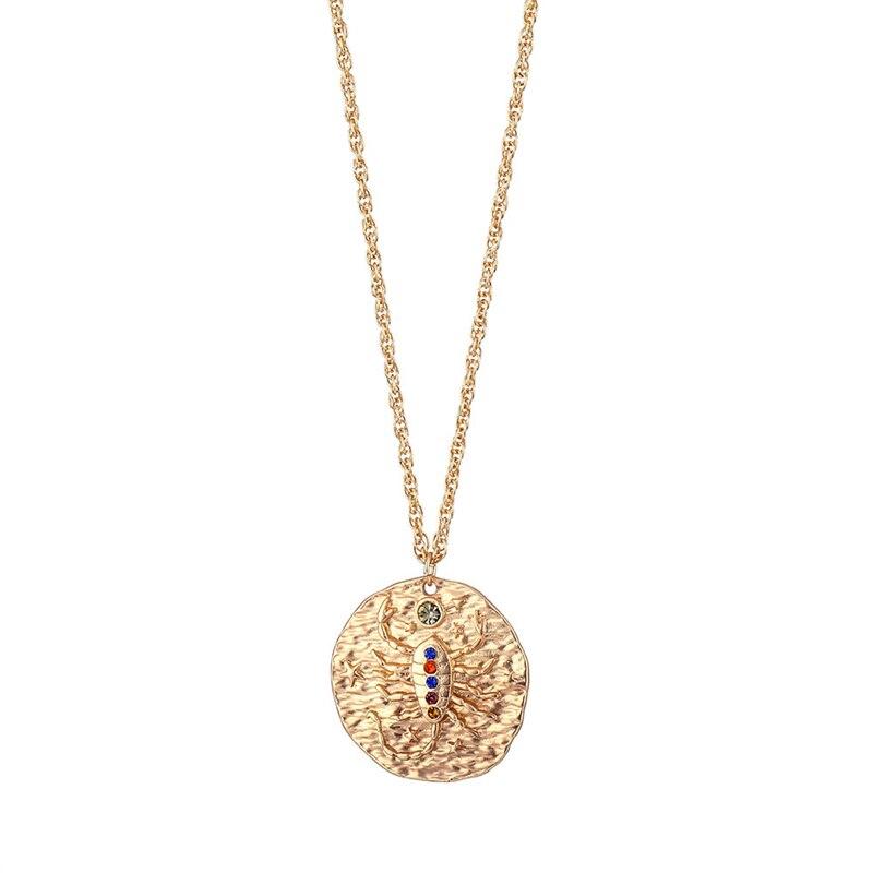 Medallion Zodiac Sign Necklace