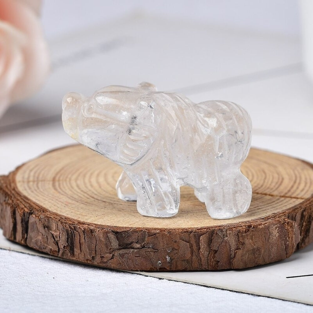 Natural Stone Bear Figurine