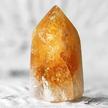 Polished Citrine Crystal Point