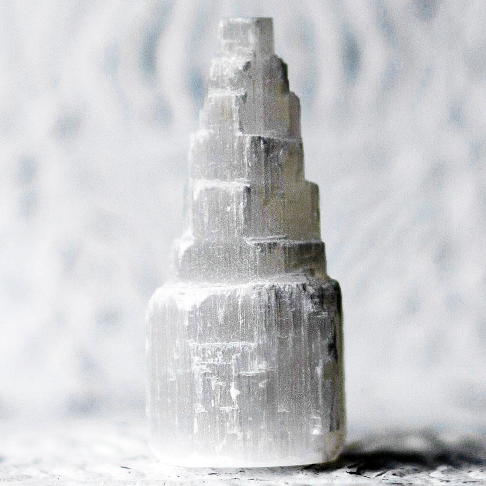 Selenite Stone Peak Crystal Tower