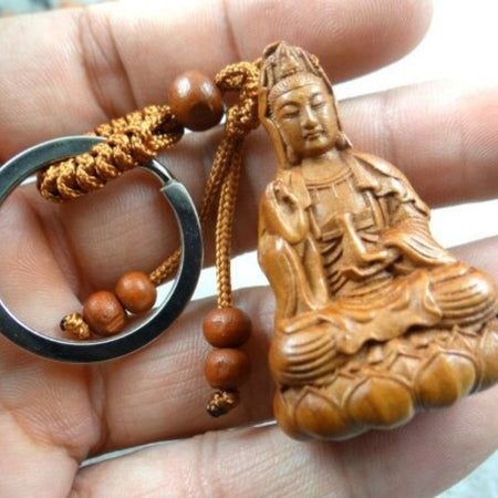 Minimalistic Buddha Keychain