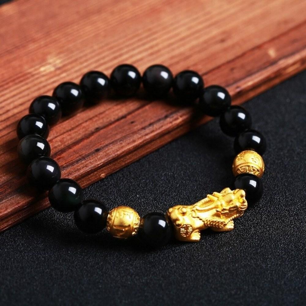 Gold Beaded Bracelets │Mens Bead Bracelet│Gold Bracelet │ Azuro Republic  Jewelry For Men